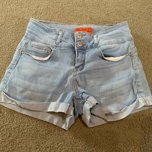 Cute and stretchy Wax Jean (Butt, I Love You) jean shorts